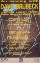 1990, benefit concert for the Native American Rights Fund